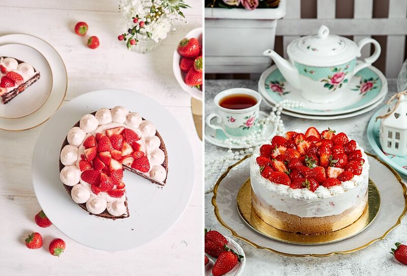 Bánh trang trí bằng việt quất