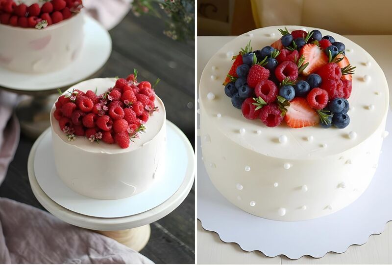 Bánh trang trí bằng kiwi