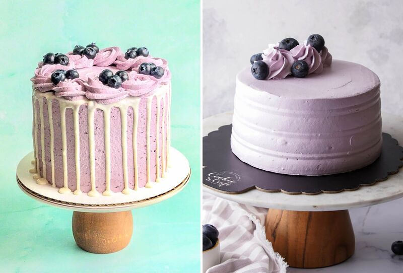 Bánh trang trí bằng mâm xôi