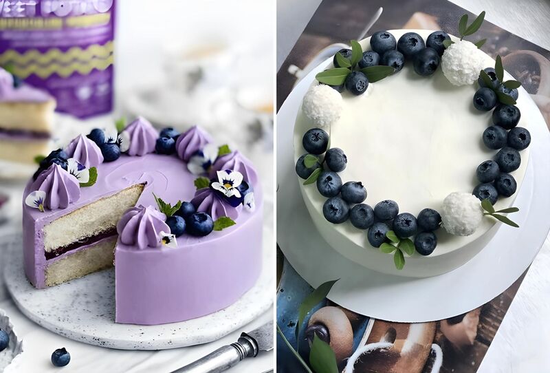 Bánh trang trí bằng nho